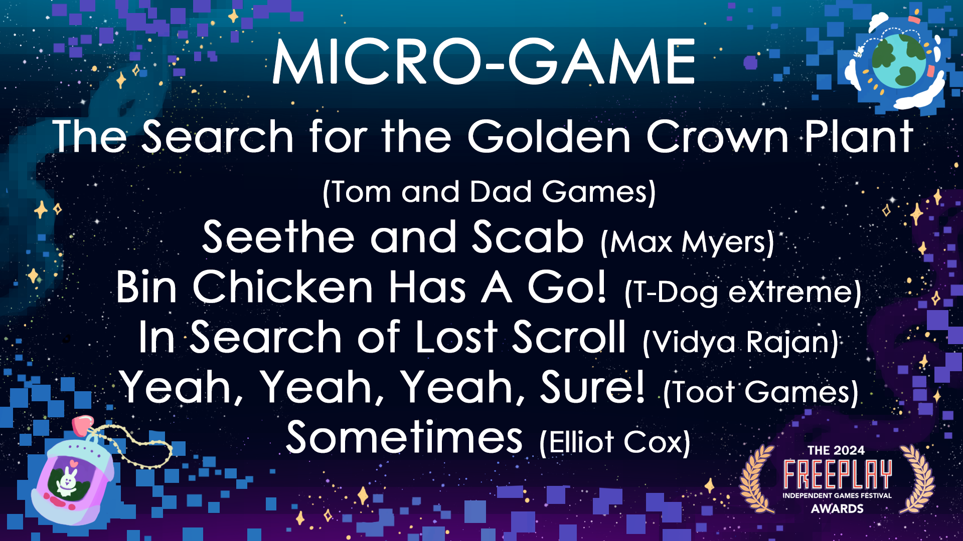 Micro Game Nominees<br />
