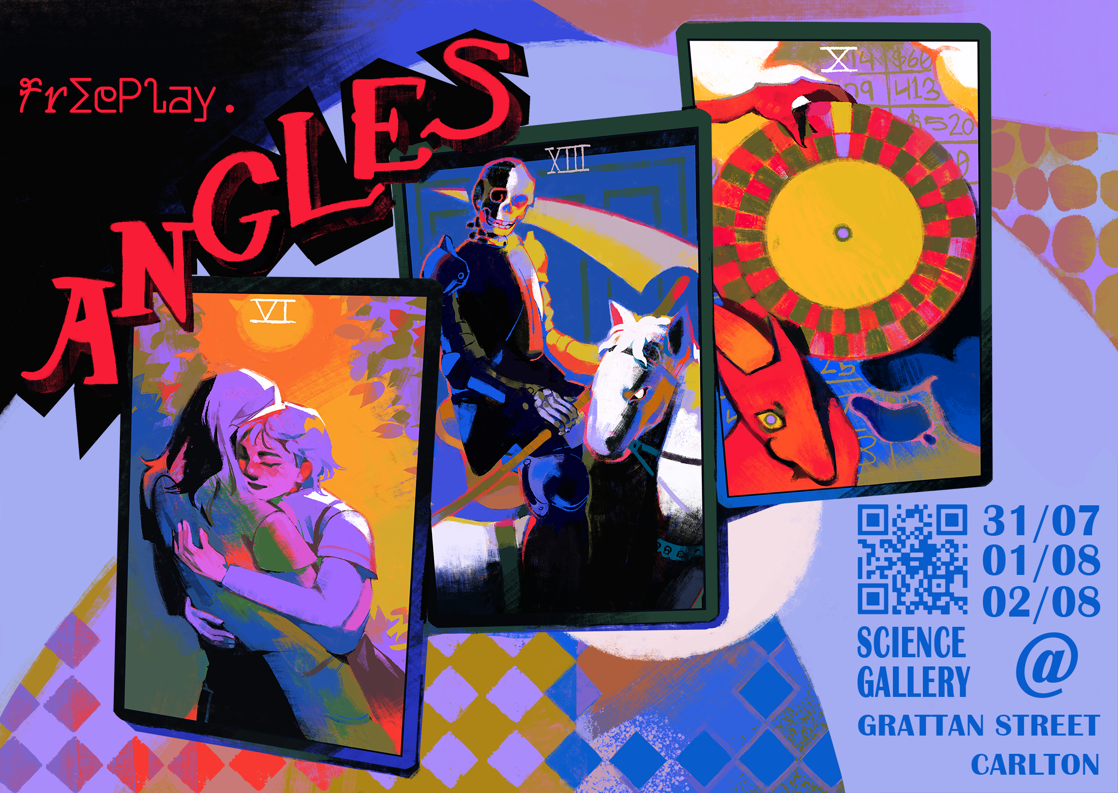 Angles 2025 Poster Square Dates Venue three posters for Angles